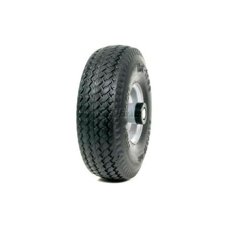 Marathon Industries Marathon 00010 4.10/3.50-4 Hand Truck Tire Sawtooth Tread Flat Free - 2.25" Offset - 5/8" Bearings 00010